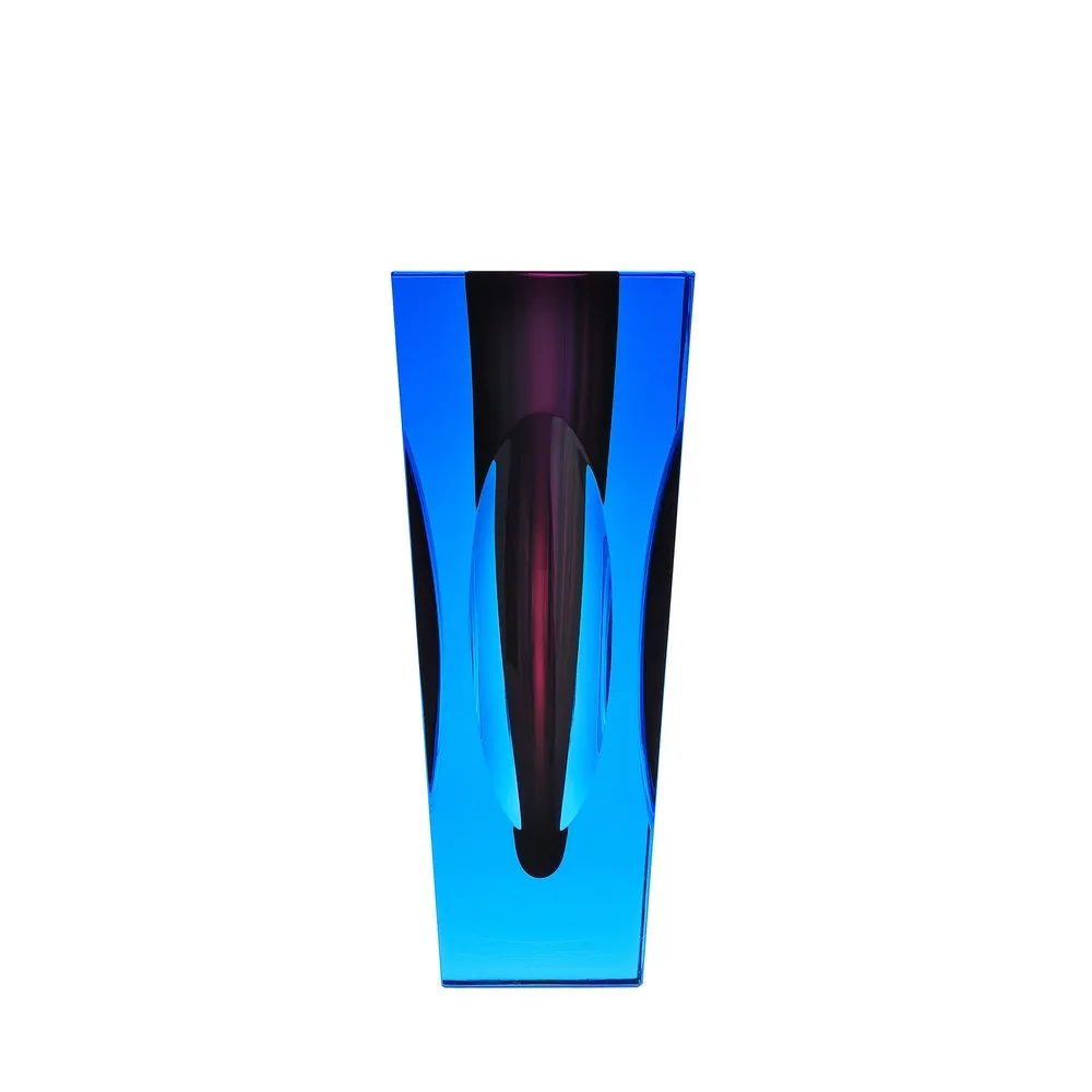 ELLIPSE I VASE, 28cm - Aquamarine Amethyst - promo